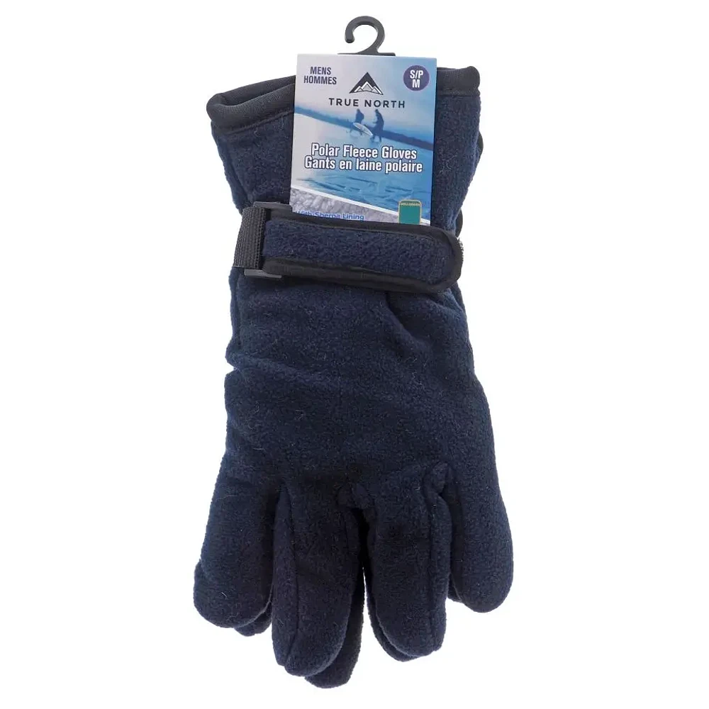 Gants en polaire avec doublure en sherpa