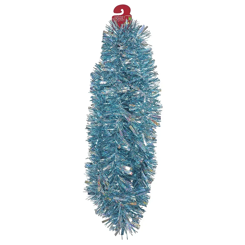 2 tone chunky tinsel christmas garland