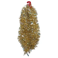 2 tone chunky tinsel christmas garland