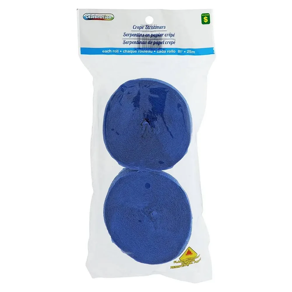 2 Serpentins en papier crêpé