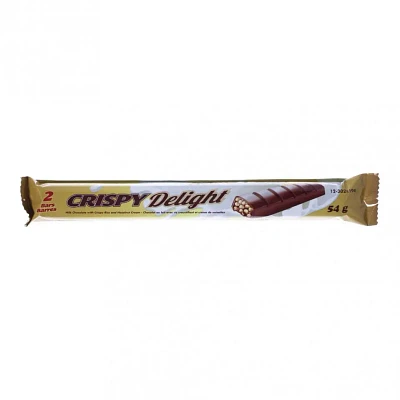 Paq. de 2 barres de chocolat au lait CRISPY Delight