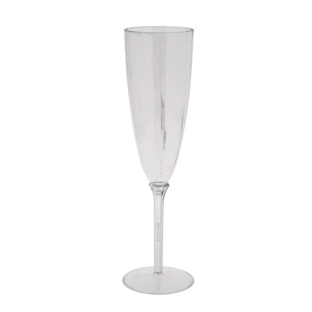 6 Verres à champagne en plastique