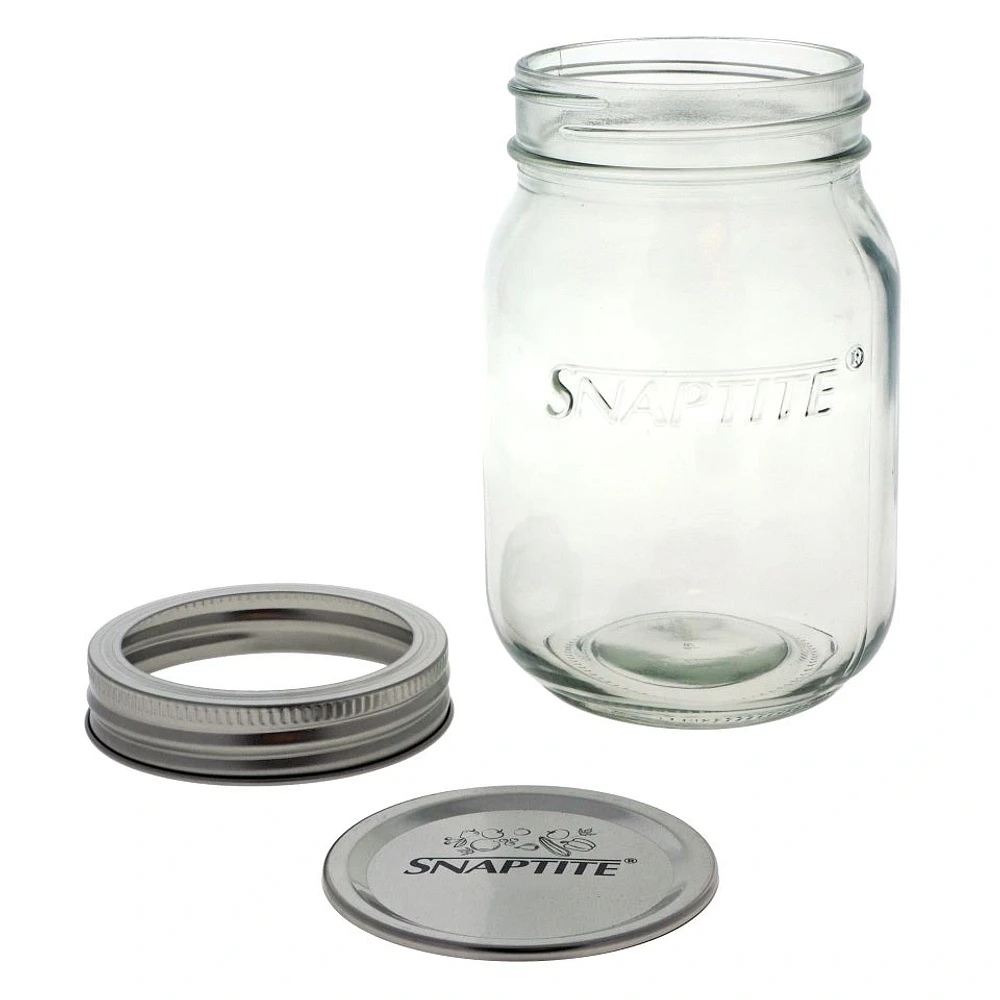 3PK of Glass Jam Jars (500ml) with Tinplate Lids