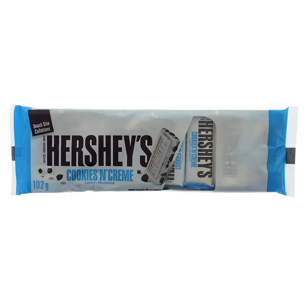 8Pk Hershey Cookies n Creme Mini Chocolate Bars