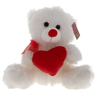 Valentine Plush Bear Holding a Heart