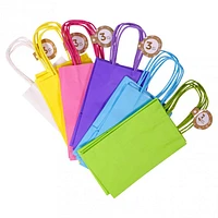 Solid Colour Kraft Paper Bags 3PK