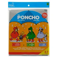 Animal Character Rain Poncho For Kids