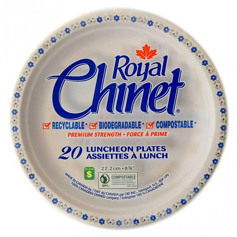 Disposable Luncheon Plates 20PK