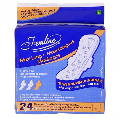 24 Serviettes hygiéniques - Maxi Longue