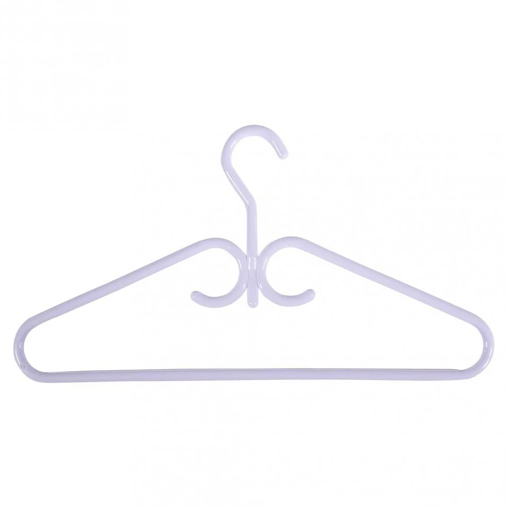 White heavy duty Plastic Hangers 4PK