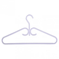 White heavy duty Plastic Hangers 4PK