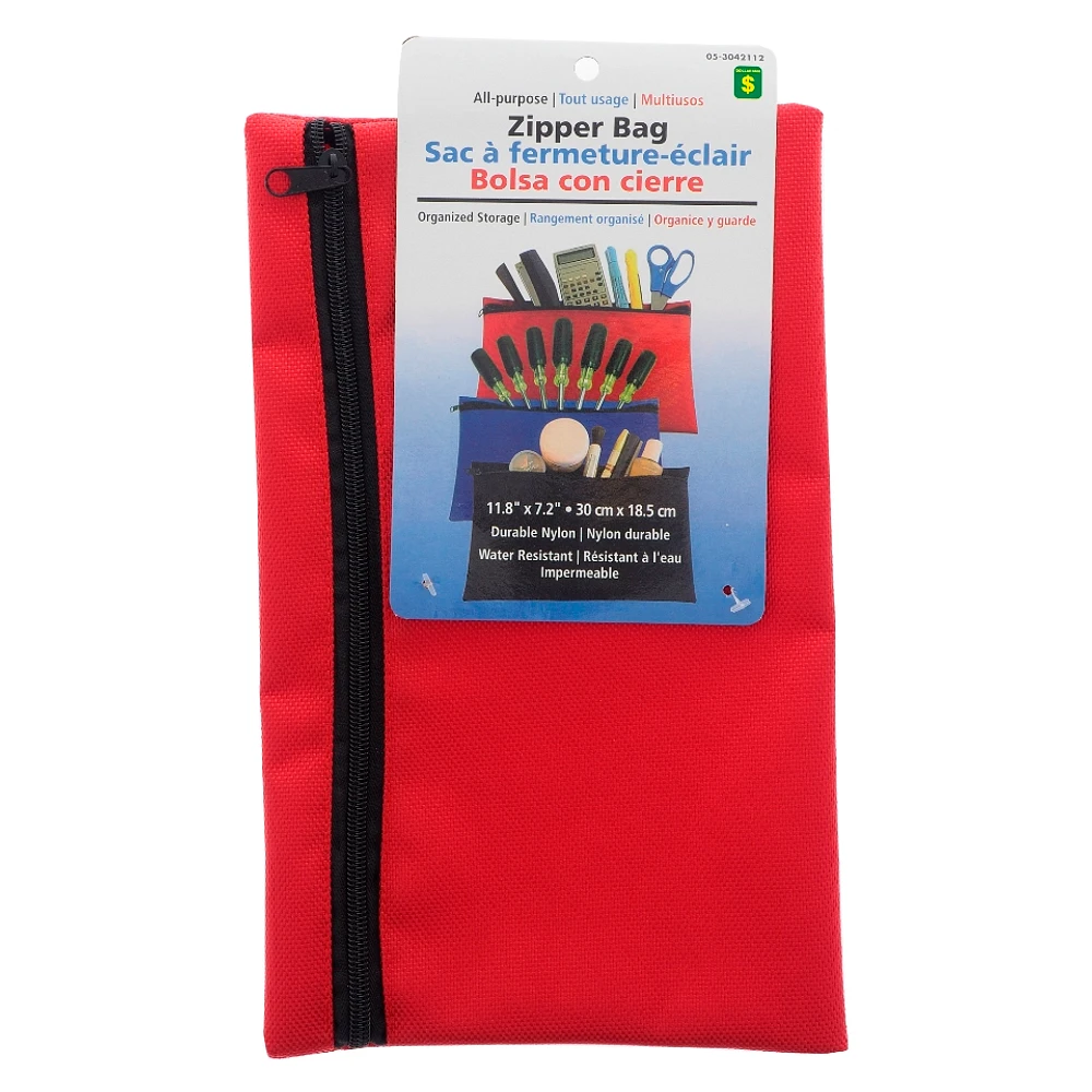 All Purpose Canvas Zipper Bag