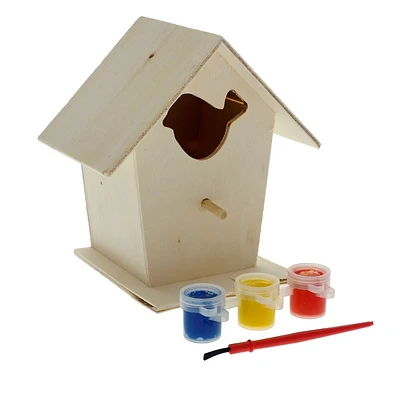 Paint Your Own Natural Wooden Birdhouse