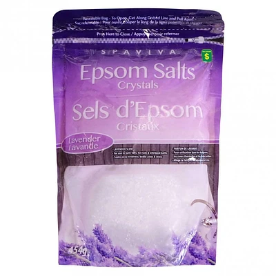 Lavender Scented Epsom Salt Crystals