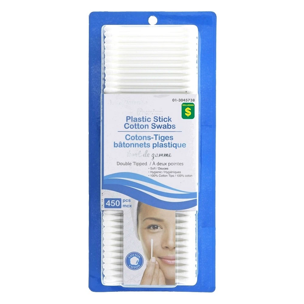 Cotton Swabs with Plastic Stick 450PK