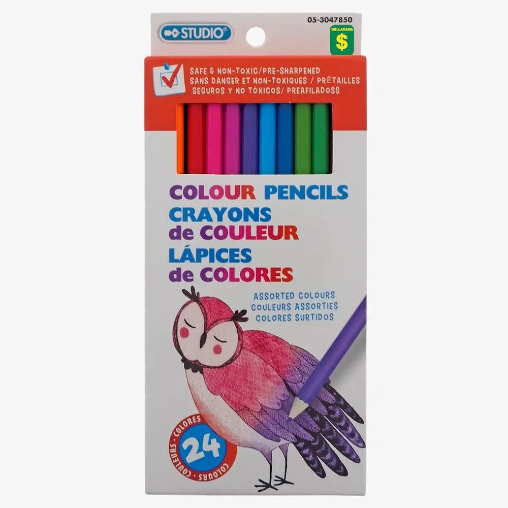 Paq. de 24 crayons de couleurs