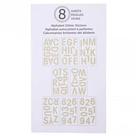 8 Sheets Alphabet Stickers  (Assorted Colours)