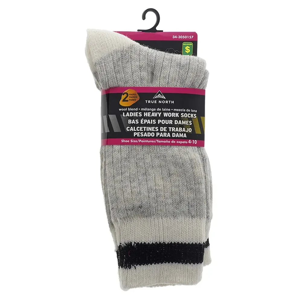 Pack of 2 heavy wool work socks