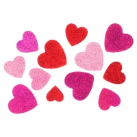 Valentine Self-Adhesive Glitter Hearts