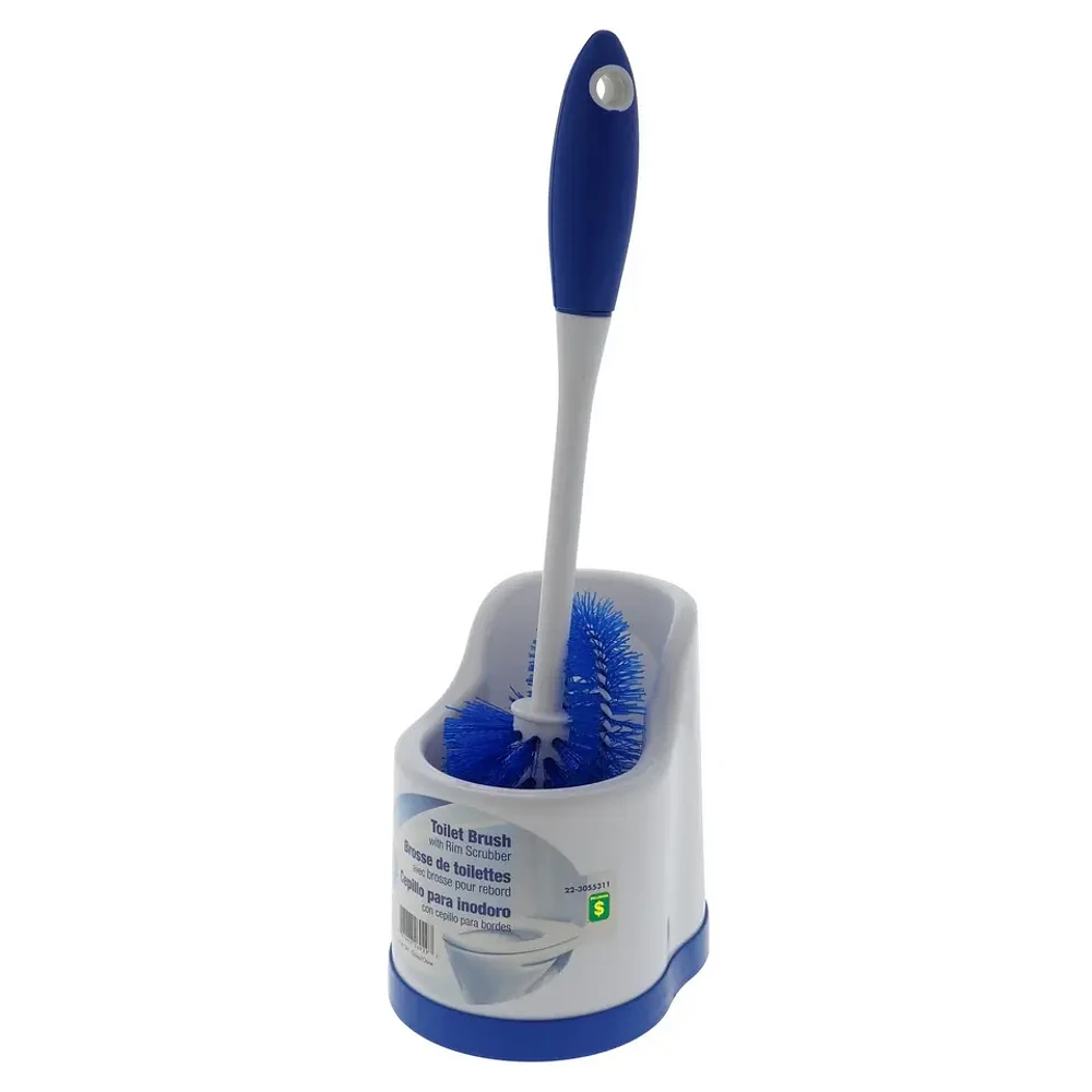 Brosse à cuvette avec brosse pour rebord