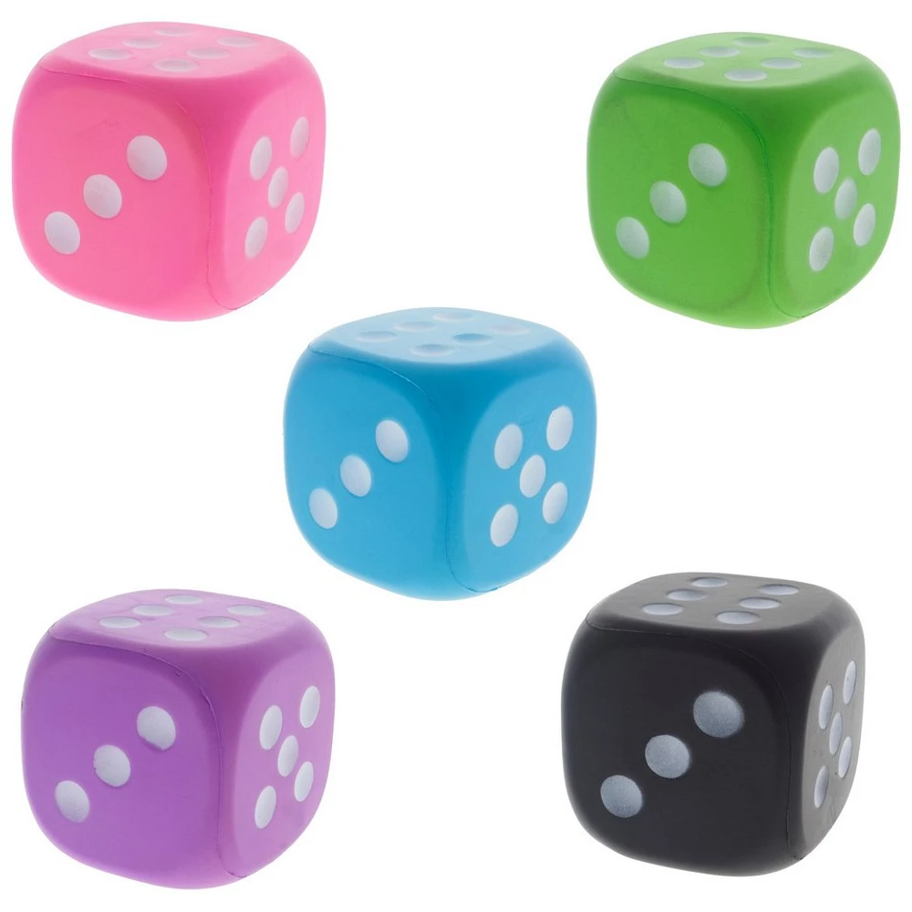 Foam Dice (Assorted Colours)