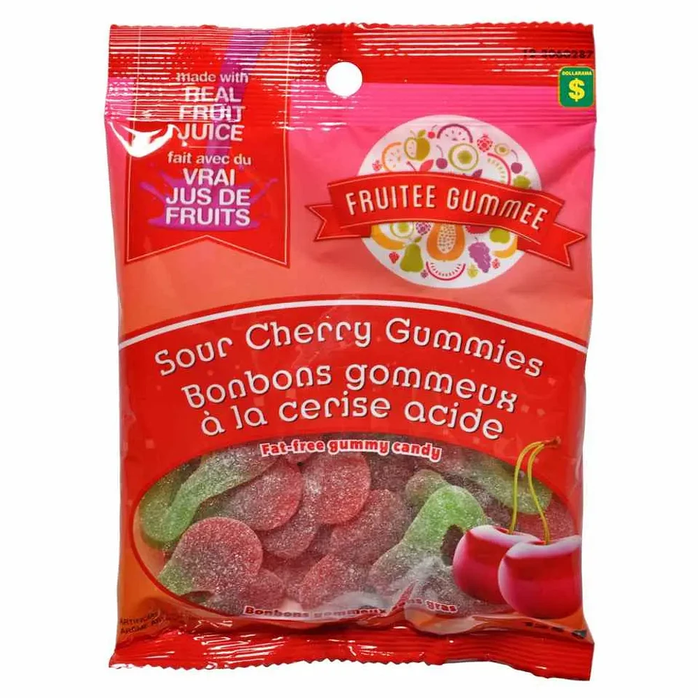 Bonbons gommeux à la cerise acide