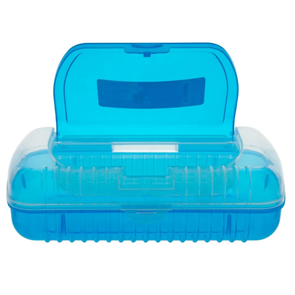 Section Hard Plastic Pencil Case