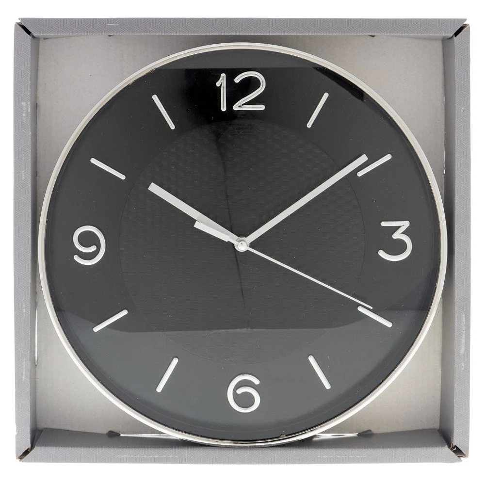 Wall Clock with Geometric Pattern