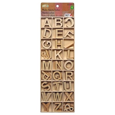 162pc Wooden Alphabet Letters
