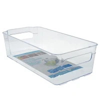 Bac de rangement de plastique rectangulaire