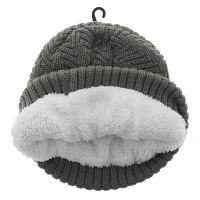 Tuque en tricot avec doublure en sherpa