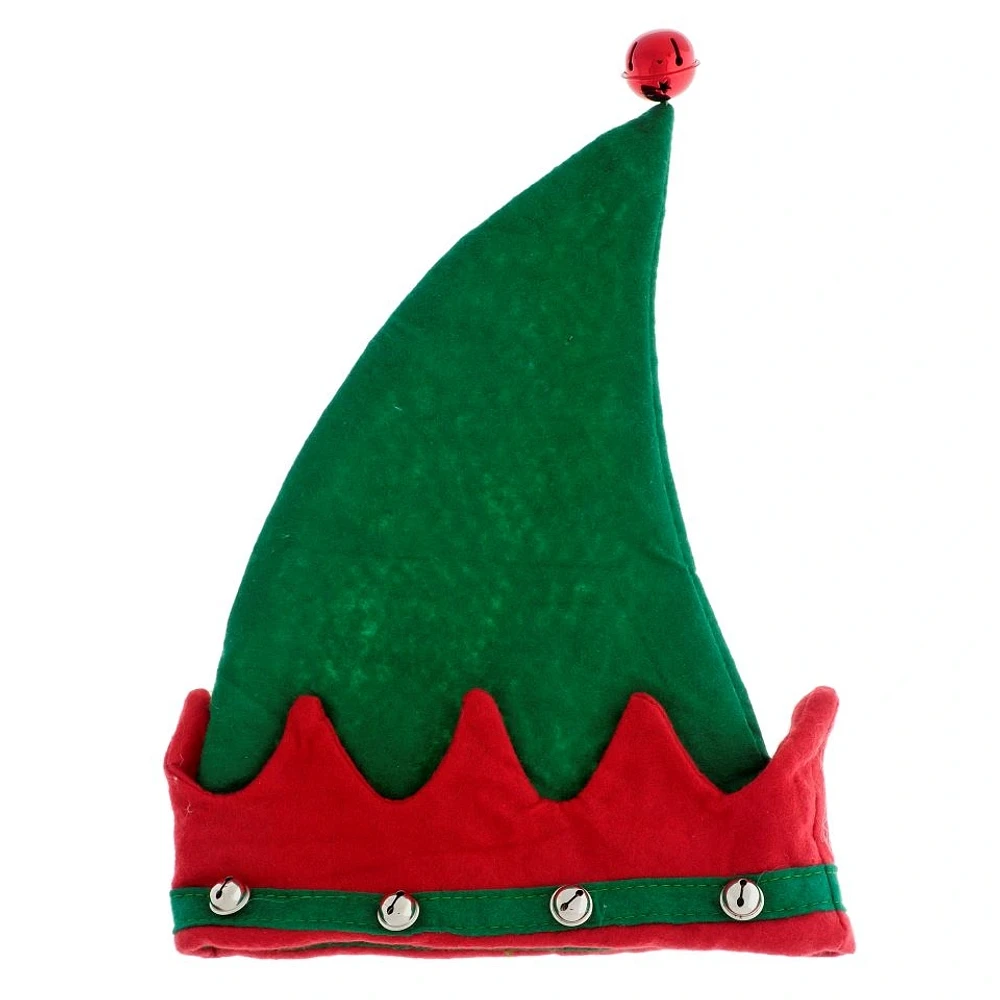 Christmas elf hat with metal bells