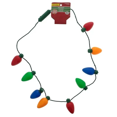 Christmas light-up necklace