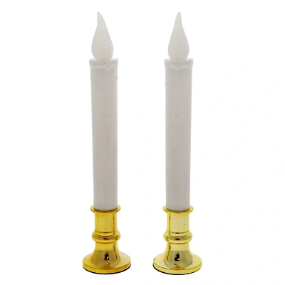 Set of 2 LED flameless xmas candles