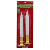 Set of 2 LED flameless xmas candles