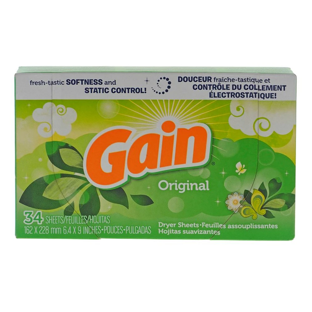 Gain Dryer Sheets Original Scent - 34ct