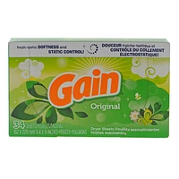 Gain Dryer Sheets Original Scent - 34ct