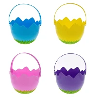 Easter Cracked Egg Shaped Plastic Pail