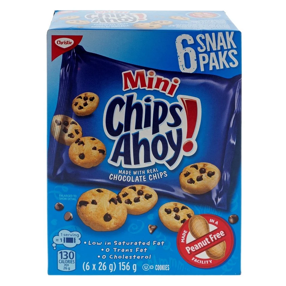 6PK Mini Chips Ahoy Snack pack