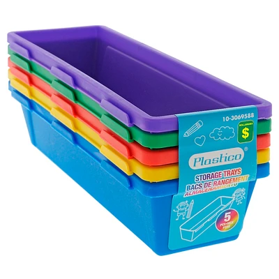 5Pk Interlocking Pencil Trays