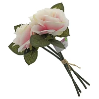 Bouquet de roses 10" avec raphia