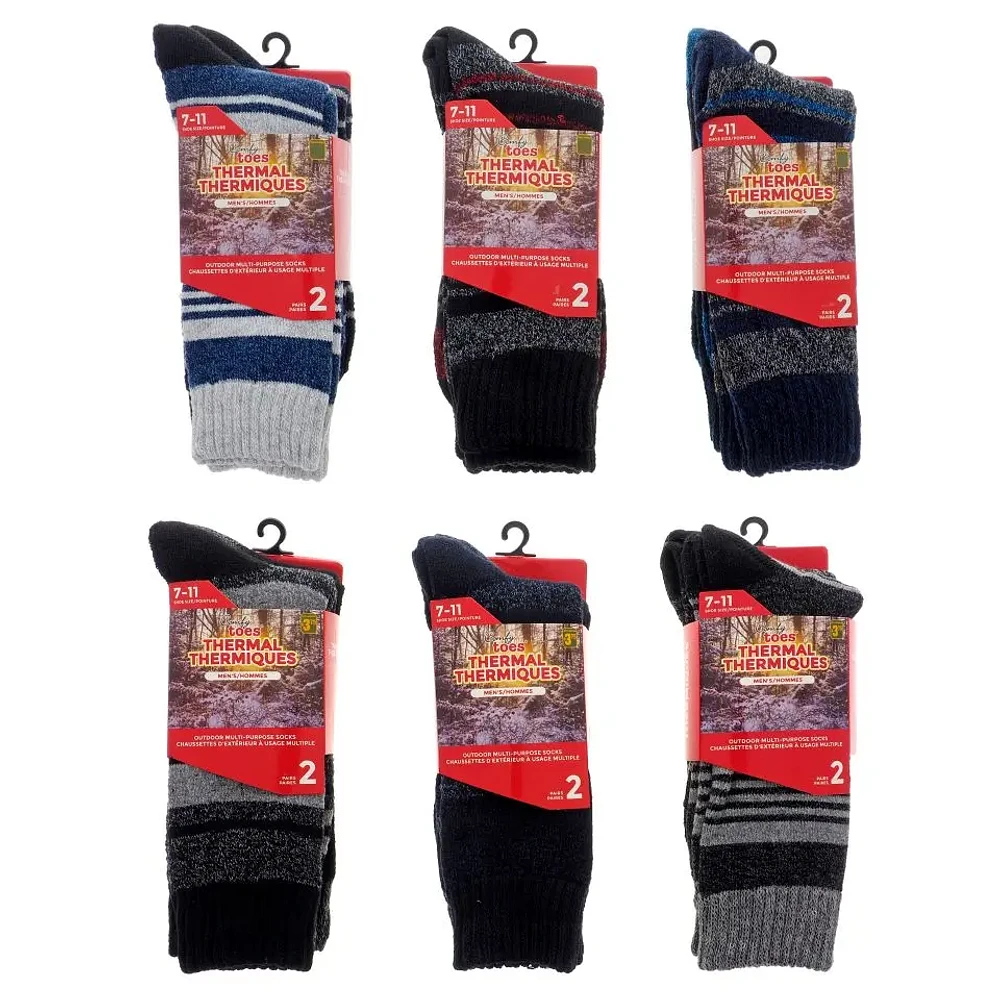 2PK Thermal Outdoor Socks for Men