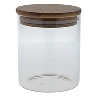 Glass storage jar with Bamboo lid