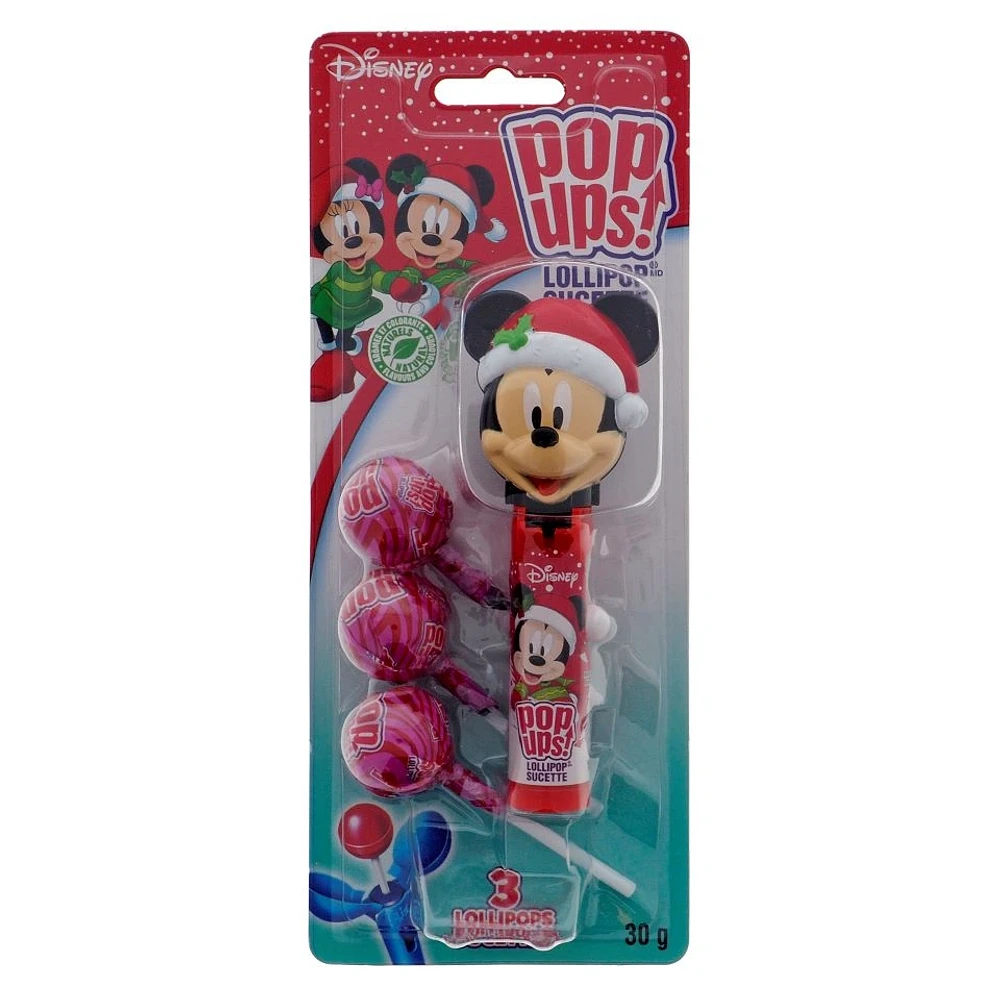 Christmas Mickey & Minnie Mouse Pop Ups Lollipops