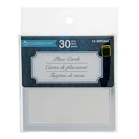 30PK Wedding Place Card With Embossment