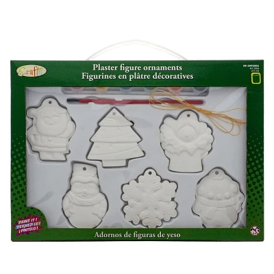 Paint Your Own Christmas Plaster Figures