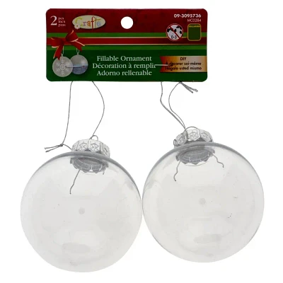 2Pk of DIY Christmas Ball Ornament