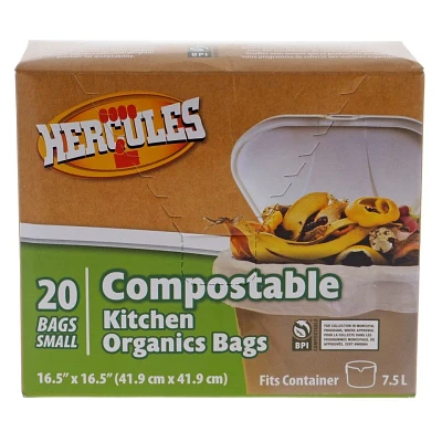 Sacs compostables de cuisine