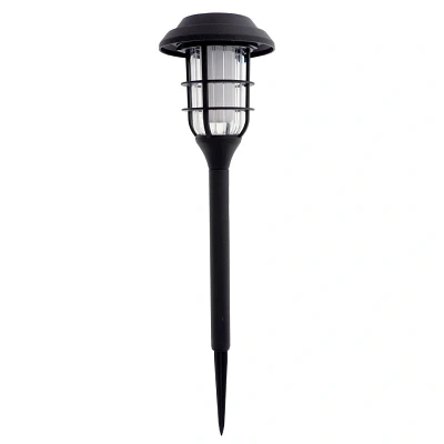 Solar stake with flame effect