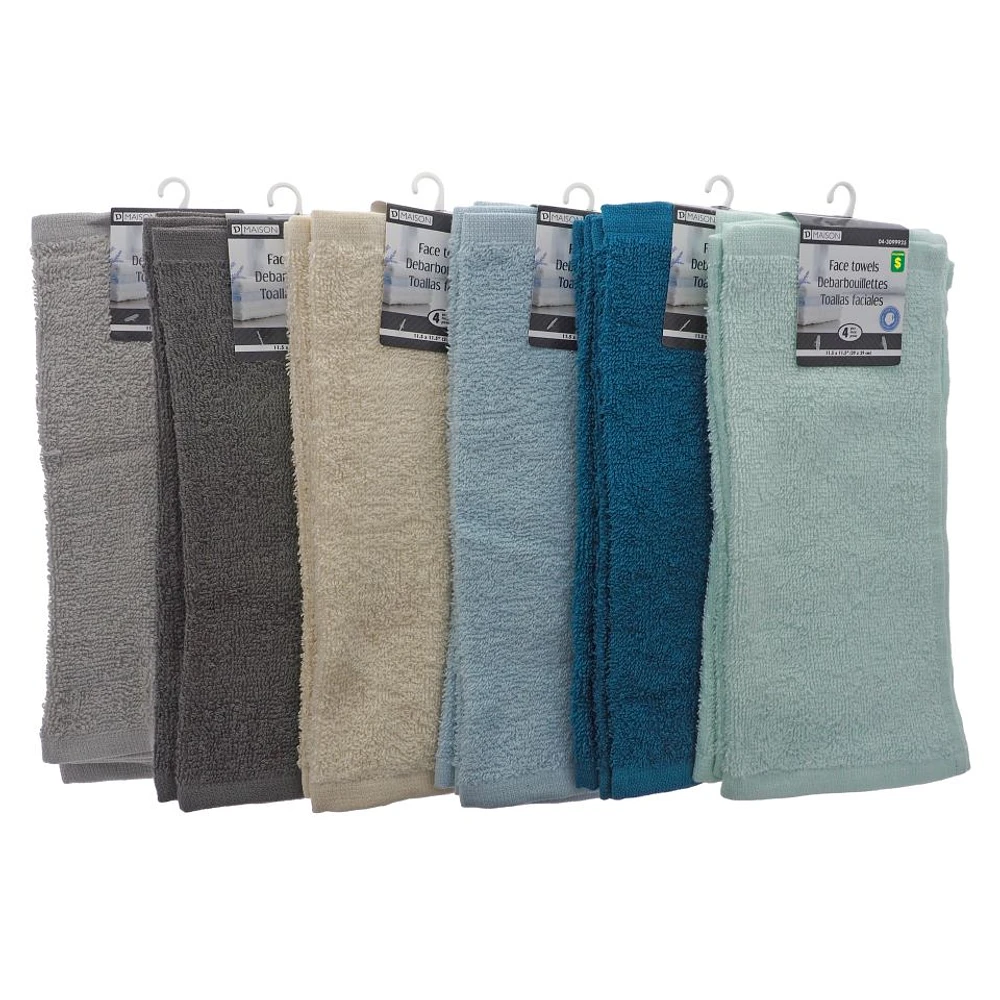 4PK Cotton Facecloth